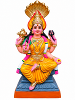 Terracotta Karumari Amman Golu Doll – 12 Inch | Handmade Goddess Karumari Amman Idol 12 inch