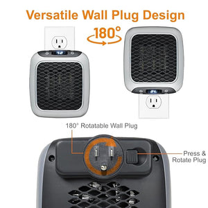 1. Mini Ceramic Heater Quiet and Space Saving