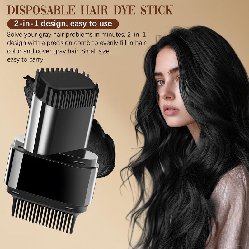 Instant Hair Color Stick with Built-In Comb