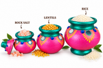 Royal Traditional Pink Gubera Pot – Handcrafted Terracotta Decorative Wealth Pot for Pooja & Home Décor[10inch]