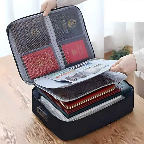 Waterproof Portable Document Storage Bag Travel Organizer (Assorted Color)Waterproof portable document storage bag for travel & office use. Protect important files, passports & certificates. Lightweight, durable & assorted colors.