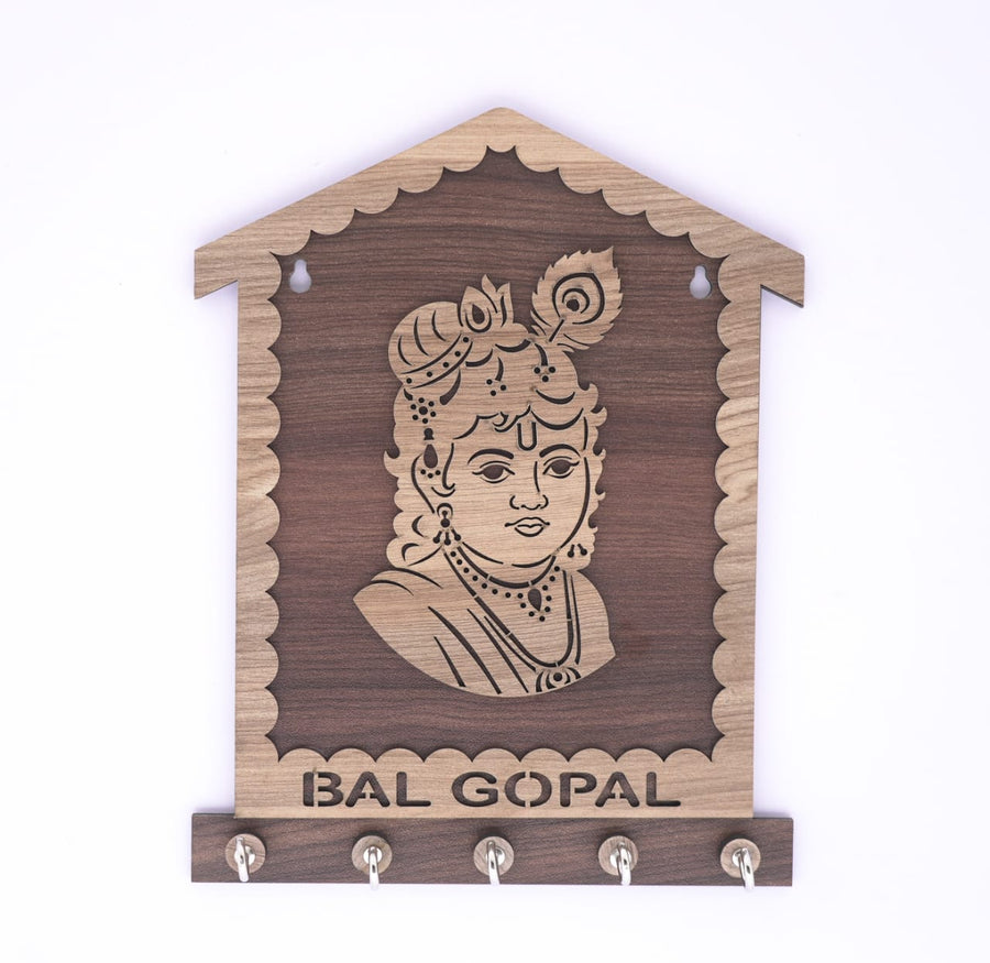 Bal Gopal Wooden Keyholder