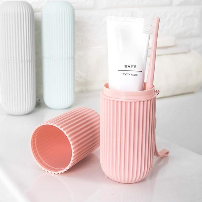 Capsule Shape Toothbrush Holder/Multipurpose.Capsule-shaped toothbrush holder for home, travel, and office use. Multipurpose organizer for toothbrush, toothpaste, razors, and small essentials. Portable, hygienic, and stylish.