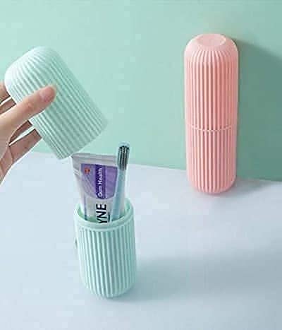 Capsule Shape Toothbrush Holder/Multipurpose.Capsule-shaped toothbrush holder for home, travel, and office use. Multipurpose organizer for toothbrush, toothpaste, razors, and small essentials. Portable, hygienic, and stylish.