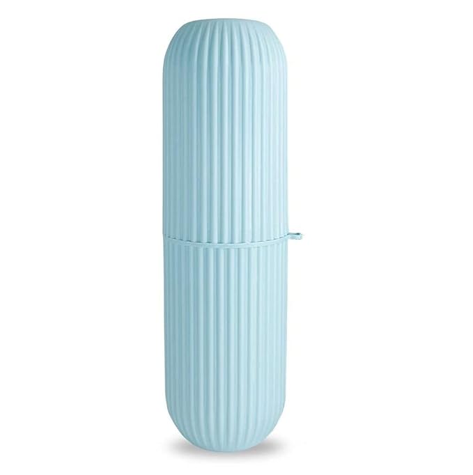 Capsule Shape Toothbrush Holder/Multipurpose.Capsule-shaped toothbrush holder for home, travel, and office use. Multipurpose organizer for toothbrush, toothpaste, razors, and small essentials. Portable, hygienic, and stylish.