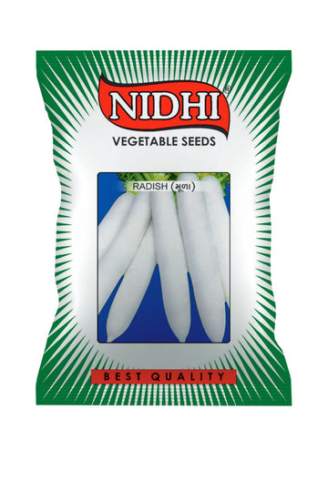 Vegetable seeds (Radish) Tested And Packed For Home, Terrace and Kitchen Gardening