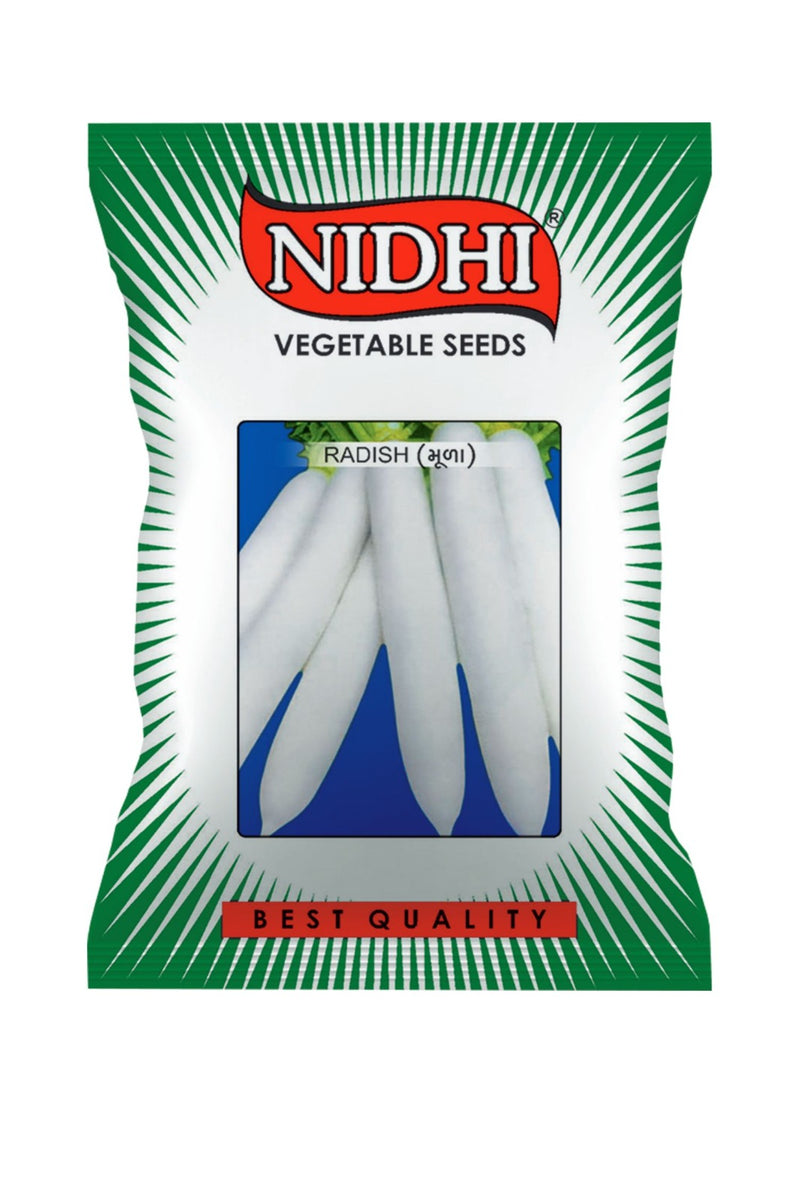 Vegetable seeds (Radish) Tested And Packed For Home, Terrace and Kitchen Gardening
