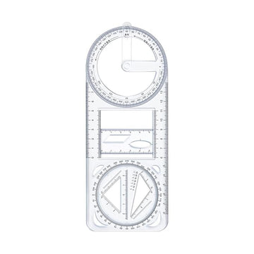 Multifunctional Geometric Ruler Mathematics Drawing Template for Woodworking Style A.Mathematics drawing template