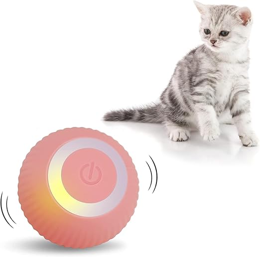Cat Toy Ball Intelligent Funny Cat Ball 360 Degree (Pack of - 1)Perfect for indoor cats, kittens, and small pets, it encourages exercise and reduces boredom with unpredictable movement and hands-free fun.