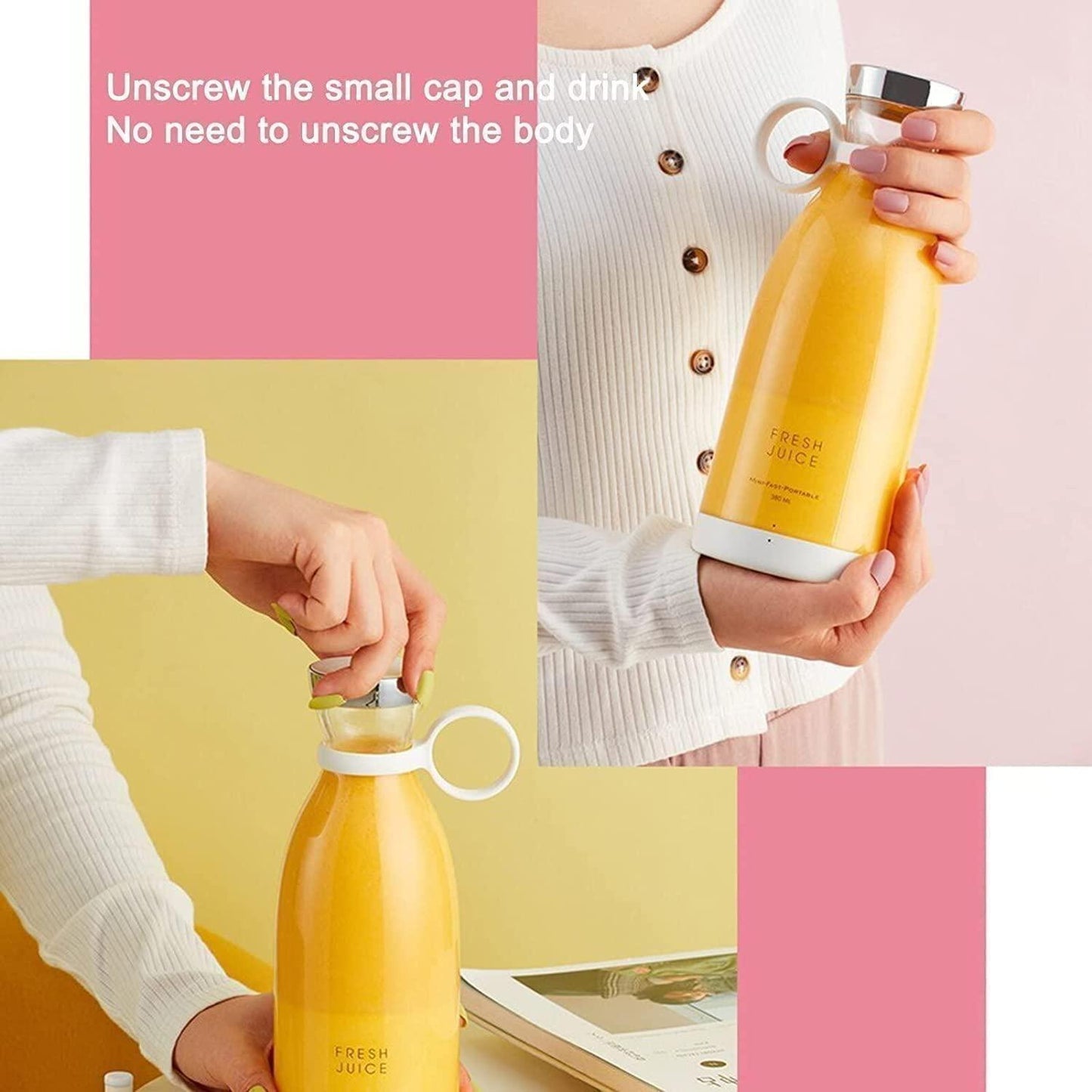 Electric Portable Mini Juicer Bottle.Electric Portable Mini Juicer Bottle | USB Rechargeable Personal Blender