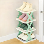 Foldable Shoe Rack (Multicolor)