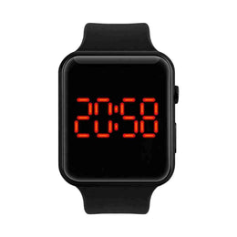 LED Digital Watch for Kids (Black, Pack of 1)Kids LED digital watch in black color with clear display. Lightweight, waterproof, shock-resistant design – perfect for boys & girls daily use.