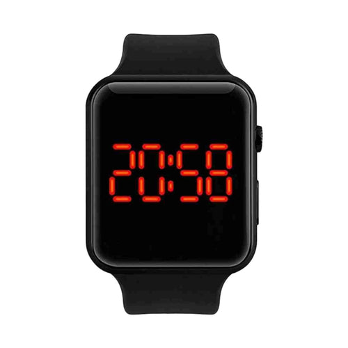 LED Digital Watch for Kids (Black, Pack of 1)Kids LED digital watch in black color with clear display. Lightweight, waterproof, shock-resistant design – perfect for boys & girls daily use.