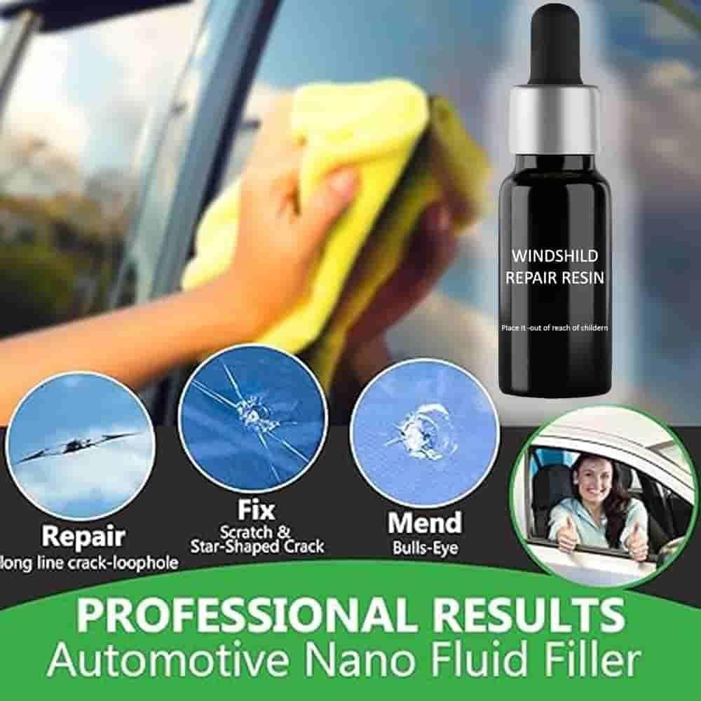 "Glass Repair Kit Pack of 2 – Easy and Quick Solution for Cracked, Chipped, or Damaged Glass, Windows, Mirrors, and Household Glass Surfaces"