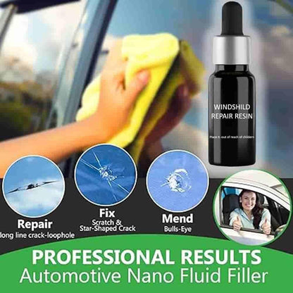 "Glass Repair Kit Pack of 2 – Easy and Quick Solution for Cracked, Chipped, or Damaged Glass, Windows, Mirrors, and Household Glass Surfaces"