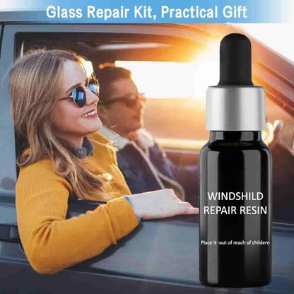 "Glass Repair Kit Pack of 2 – Easy and Quick Solution for Cracked, Chipped, or Damaged Glass, Windows, Mirrors, and Household Glass Surfaces"