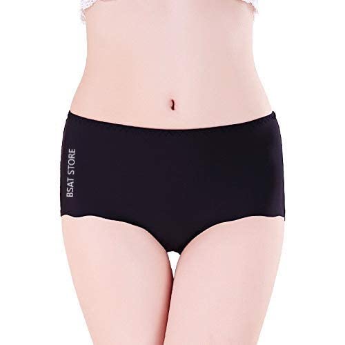 Women's Ice Silk Blend Invisible Lines No Show Hipster Panty (Multicolor, S) (Pack of 4)Women’s Ice Silk Blend No Show Hipster Panty (Pack of 4) Invisible Seamless Innerwear