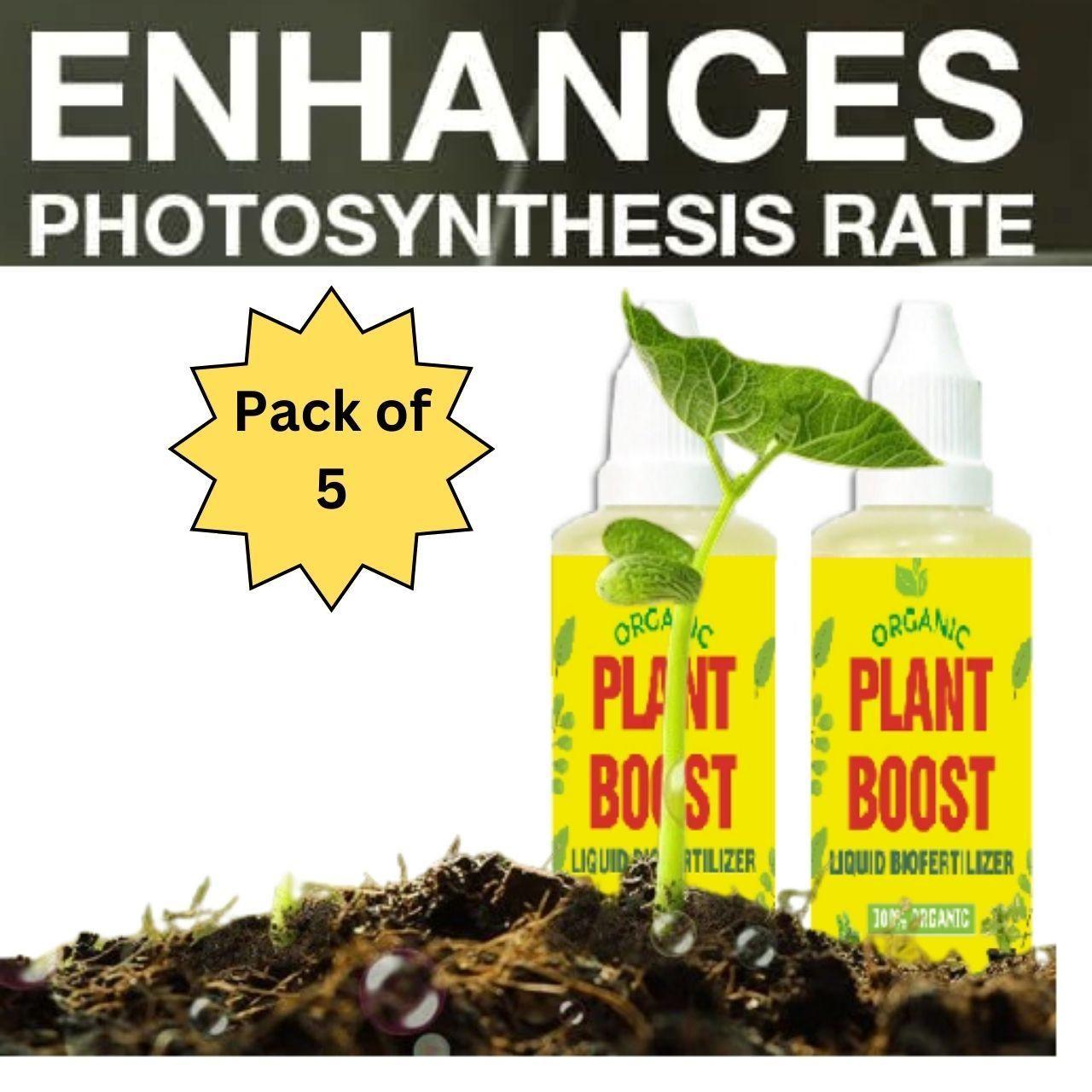Plant Boost Liquid Biofertilizer for All Crops,Organic (Pack of 2)Plant Boost Organic Liquid Biofertilizer for All Crops (Pack of 2) | Natural Growth Booster for Garden, Vegetables & Indoor Plants