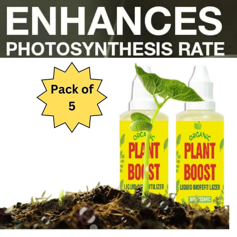 Plant Boost Liquid Biofertilizer for All Crops,Organic (Pack of 2)Plant Boost Organic Liquid Biofertilizer for All Crops (Pack of 2) | Natural Growth Booster for Garden, Vegetables & Indoor Plants