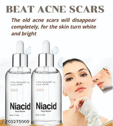Niacid Face Serum -Skin Brightening & Anti-Aging Formula Repairs and Hydrates (Pack of 1)