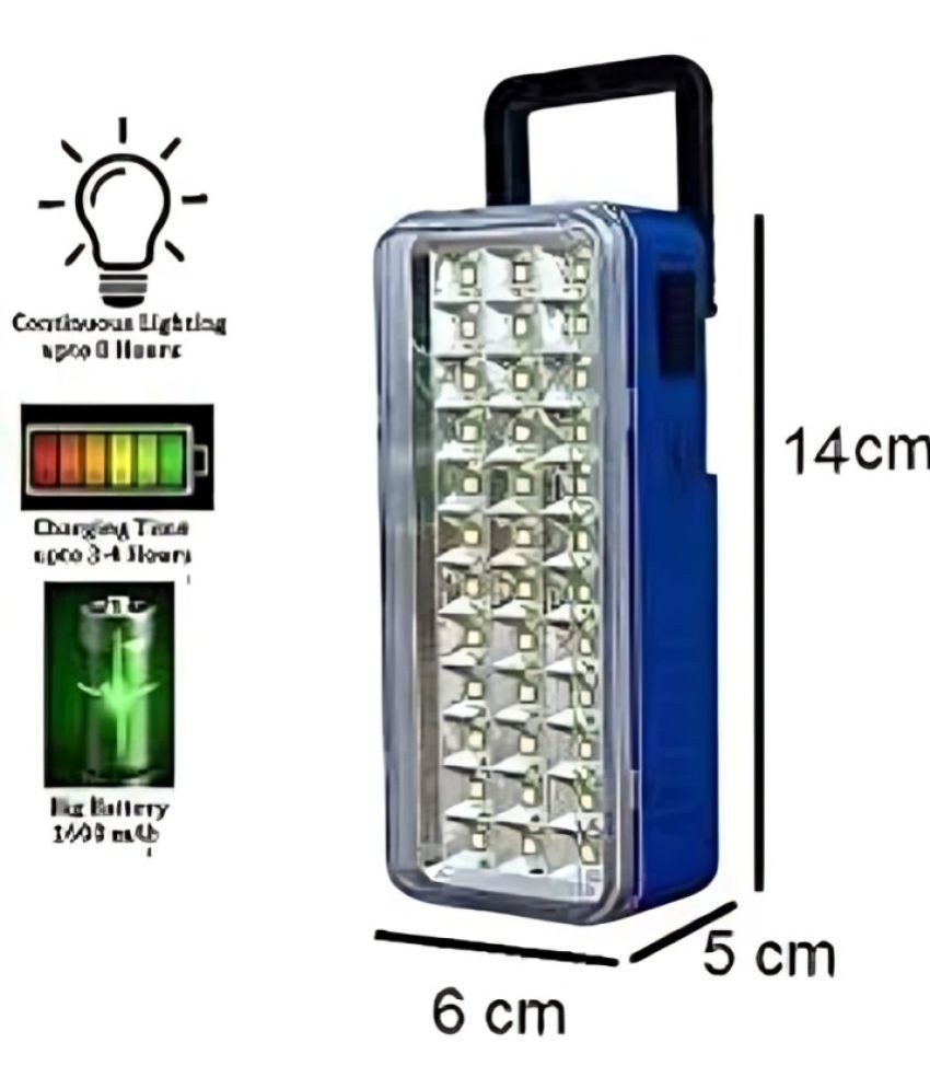 Charkee 9W 36 LED with Rechargeable Emergency Lantern Pack of 1.Portable Rechargeable Lantern – Ideal for Power Cuts & Outdoor Use