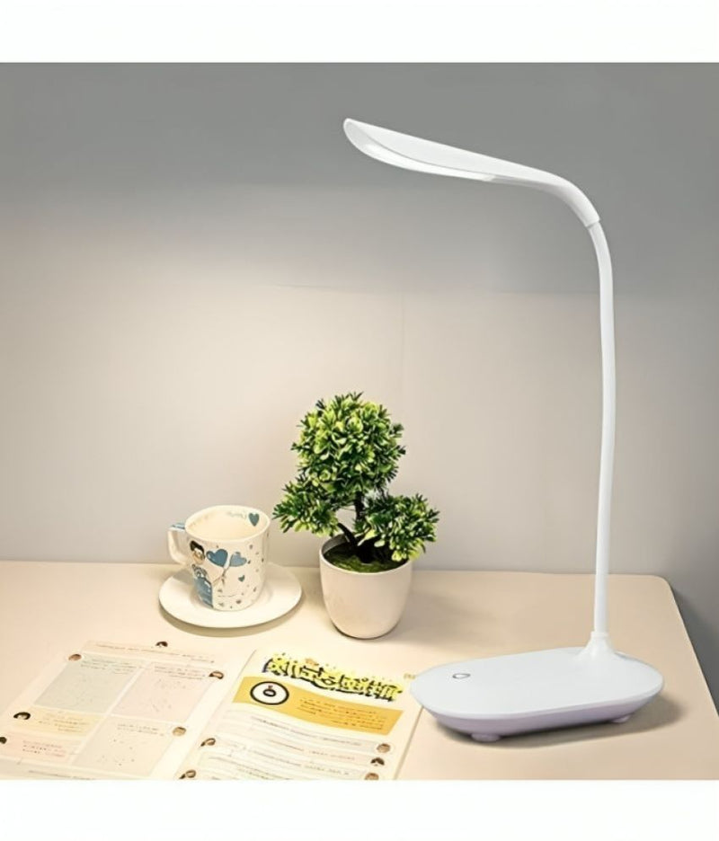 Charkee 3W LED Desk Lamp Rechargeable Touch On/Off Switch,Pack of 1.Charkee 3W Rechargeable Study Lamp – Compact & Modern Desk Light