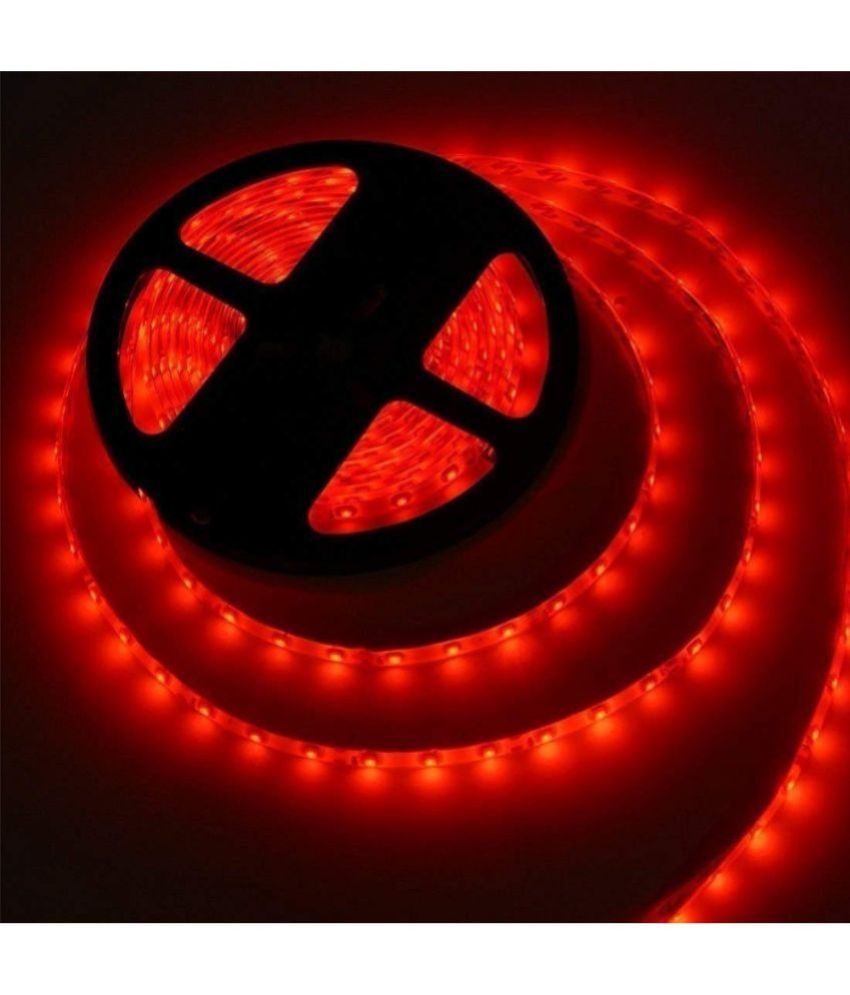 Charkee Red Steady Strip Rice Lights (Pack of 1)Steady Red Rice Lights – Decorative LED Strip for Indoor & Outdoor Use