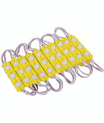 Charkee Yellow 3LED Strip 12V Waterproof 5730 LED SMD Pack of 20.Yellow LED Module Strip 12V Waterproof for Outdoor & Indoor Use
