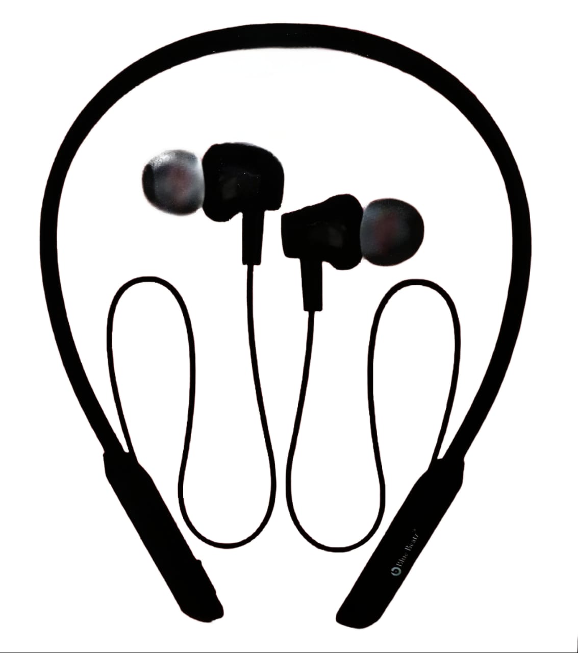 Charkee NB-804 Wireless Neckband In-the-earUpto 20h Music Controls Black.Wireless In-Ear Neckband Headphones with 20 Hours Playback (Black)