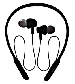 Charkee NB-804 Wireless Neckband In-the-earUpto 20h Music Controls Black.Wireless In-Ear Neckband Headphones with 20 Hours Playback (Black)