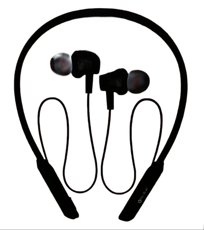 Charkee NB-804 Wireless Neckband In-the-earUpto 20h Music Controls Black.Wireless In-Ear Neckband Headphones with 20 Hours Playback (Black)