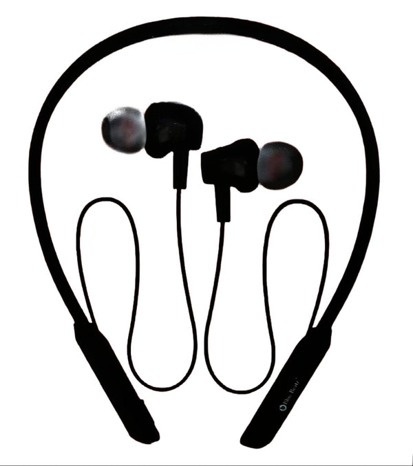 Charkee NB-804 Wireless Neckband In-the-earUpto 20h Music Controls Black.Wireless In-Ear Neckband Headphones with 20 Hours Playback (Black)