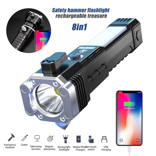 Stay prepared in any situation with the Charkee 5W ultra bright rechargeable flashlight. Featuring waterproof protection, powerful illumination, and up to 5 hours backup — perfect for emergencies, travel, and outdoor use.