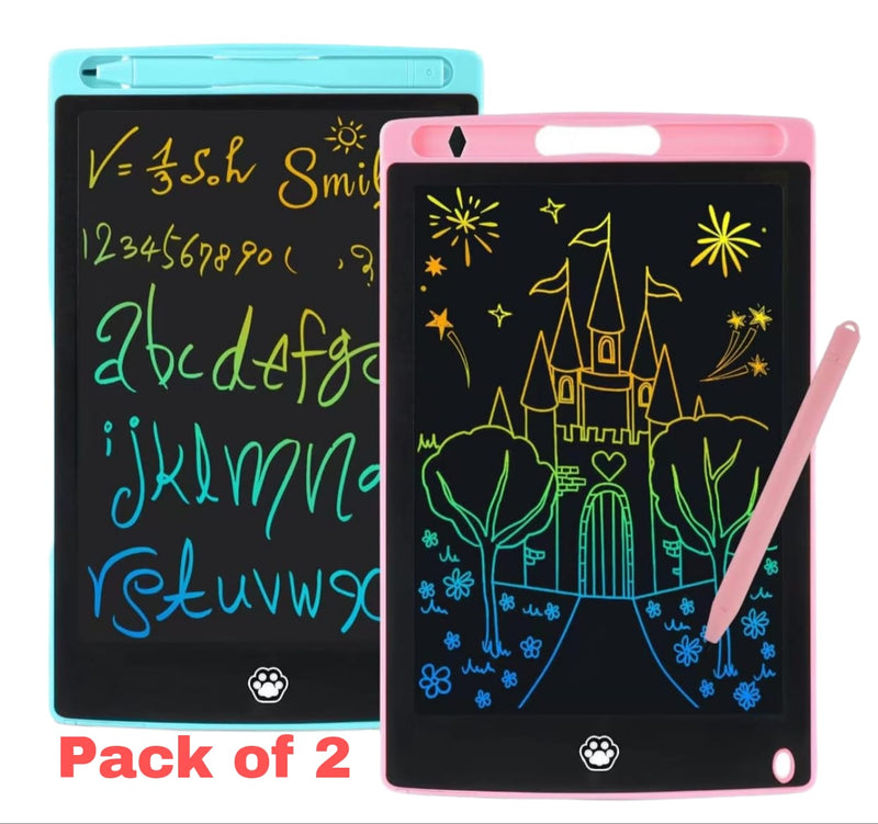 Charkee LCD 書寫板 8.5 吋 2 件裝 平板電腦 電子書寫畫塗鴉板 多色