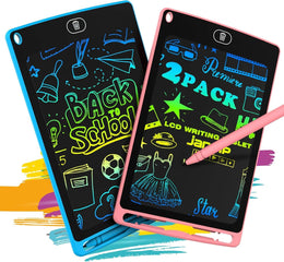 Charkee LCD Writing Tablet 8.5 Inch (Pack of 2) – Electronic Writing & Drawing Doodle Board for Kids & Adults | Reusable Paperless Learning & Memo Pad