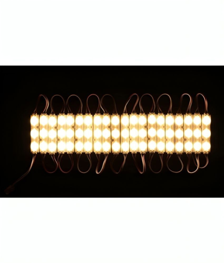 Charkee White 20pcs LED 5050 3 LED Module 12V Waterproof RGB Color.Charkee 5050 RGB LED Module Lights (Pack of 20) | 12V Waterproof 3 LED Signage & Decoration Lighting