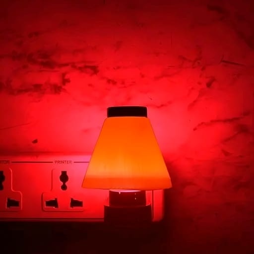 Charkee 0.5W LED Night Light Lamp (Pack of 4) – Soft Glow Energy Saving Plug-in Night Lights.