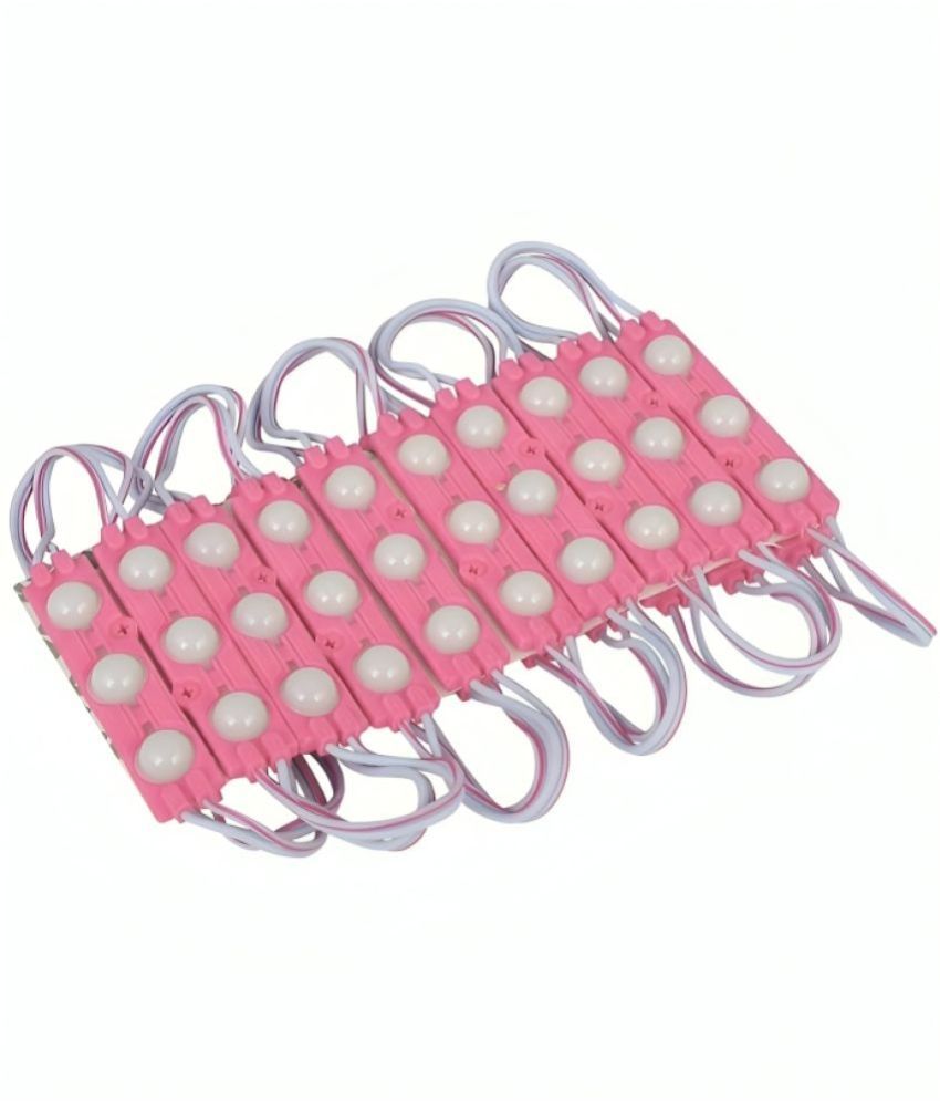 Charkee Pink 3LED Strip 12V Waterproof 5730 LED SMD Pack of 20.Charkee Pink 3 LED Strip 12V Waterproof 5730 SMD (Pack of 20) – Decorative & Signage Lighting Module