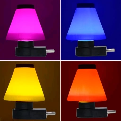 Charkee 0.5W LED Night Light Lamp (Pack of 4) – Soft Glow Energy Saving Plug-in Night Lights.