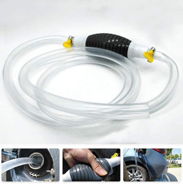 Oil Transfer Pump, Fuel Transfer Pump Kit, High Flow Siphon Hand Oil Pump, Portable Manual Car Fuel Pump for Petrol Diesel Oil Liquid Water Fish Tank with 2M Siphon Hose