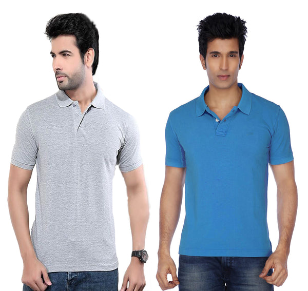 Ketex Cotton Blend Half Sleeves Polo Tshirt (Pack of 2)
