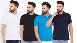 Ketex Cotton Blend Half Sleeves Polo Tshirt (Pack of 4)