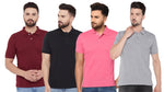 Ketex Cotton Blend Half Sleeves Polo Tshirt (Pack of 4)