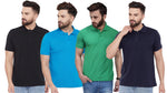 Ketex Cotton Blend Half Sleeves Polo Tshirt (Pack of 4)