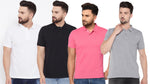 Ketex Cotton Blend Half Sleeves Polo Tshirt (Pack of 4)