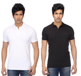Ketex Cotton Blend Half Sleeves Polo Tshirt (Pack of 2)