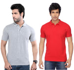 Ketex Cotton Blend Half Sleeves Polo Tshirt (Pack of 2)