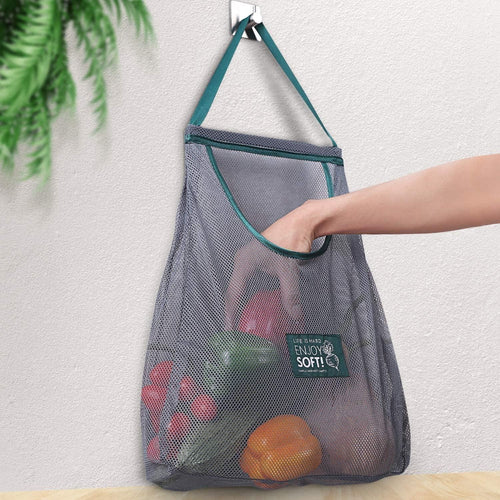 Kitchen Fruit Reusable Mesh Bags | Eco-Friendly Vegetable Storage & Produce Bags | Breathable Washable Grocery Bags for Kitchen Organization