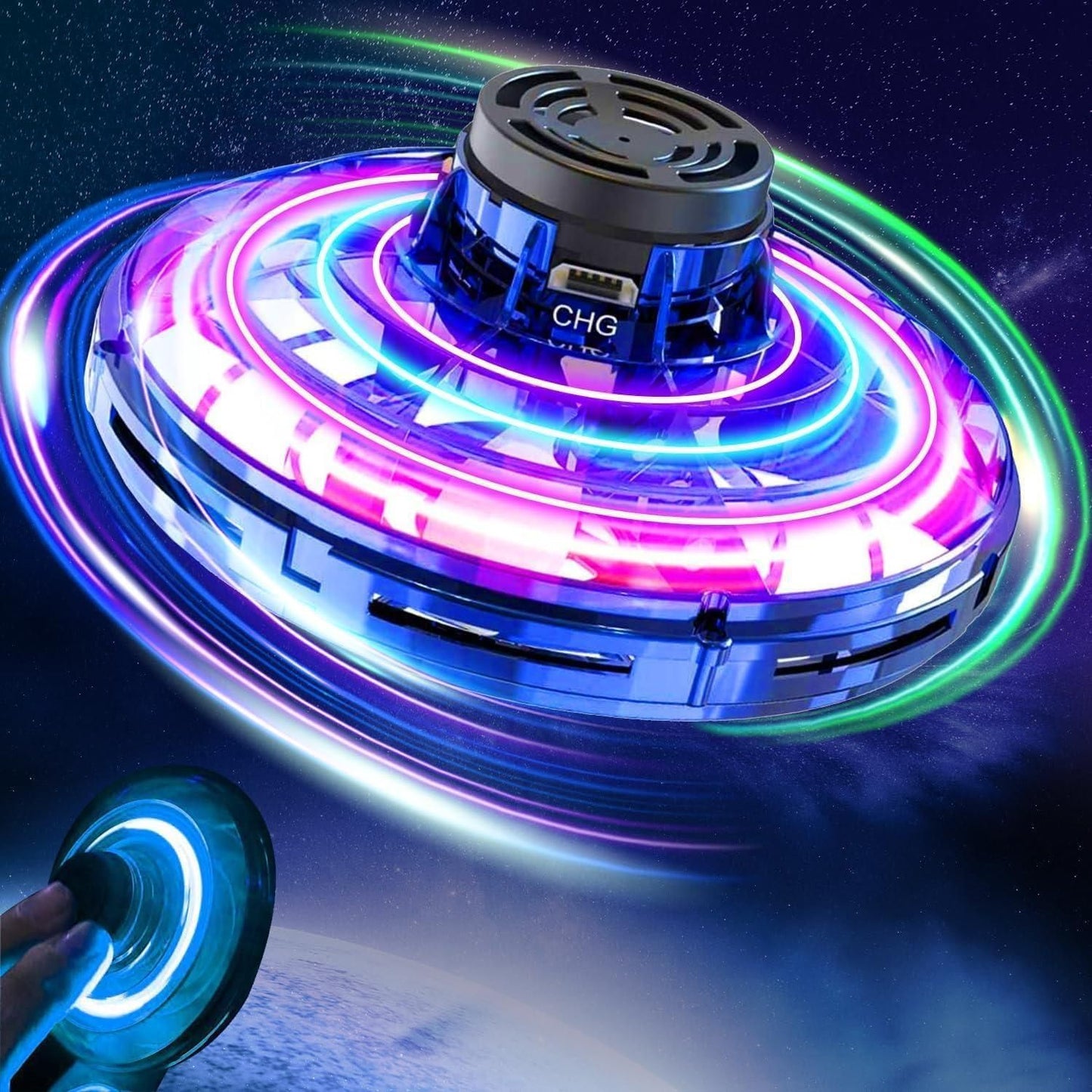 Store Flying Orb Spinner.Shop the Flying Orb Spinner – a mesmerizing hand-controlled magic flying ball with LED lights. Perfect for kids, adults, parties, and indoor/outdoor fun. Experience gravity-defying entertainment today!
