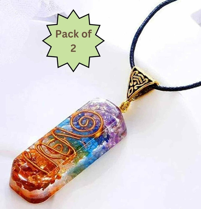 Titanium Quartz Stone Pendant (Pack of 2)Titanium Quartz Stone Pendant (Pack of 2) – Natural Crystal Healing Necklaces for Energy Balance & Spiritual Wellness
